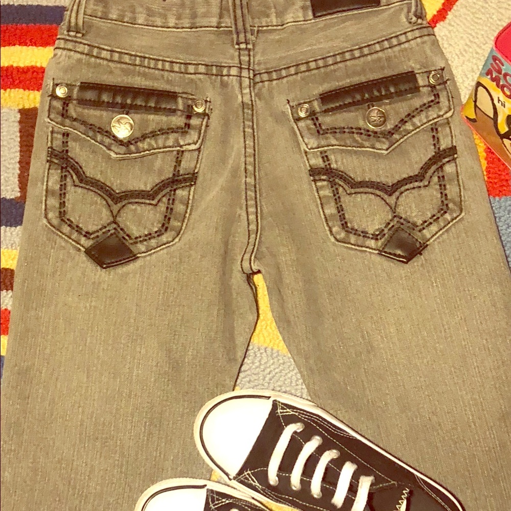 Max and Dutch gray jeans boys size 8